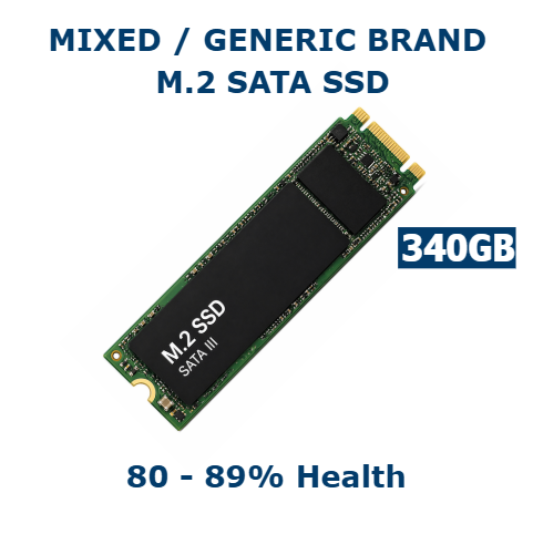 340GB M.2 SSD 80-89% Health Internal Solid State Drive